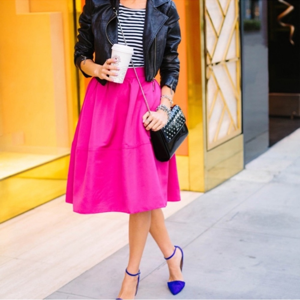 Express full midi skater skirt